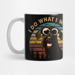 Chic Schnauzer I Do What I Want Tee for Doggy Devotees Mug